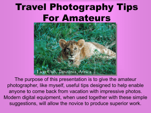 Travel Photography Tips For Amateurs