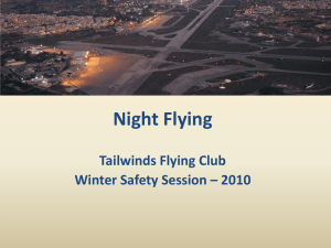Night Flights - Tailwinds Flying Club Partnership