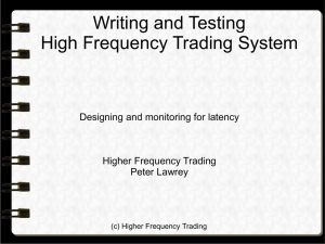 Writing and Testing HFT