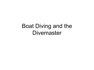 Boat Diving and DM