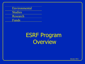 ESRF Program Overview