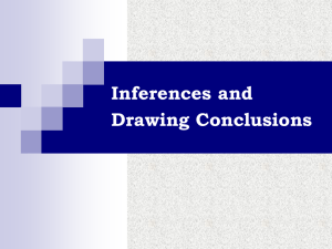 Inferences and Drawing Conclusions