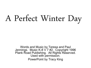 A Perfect Winter Day - Bulletin Boards for the Music Classroom