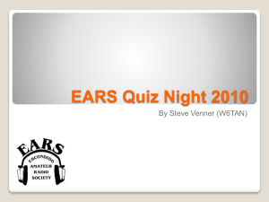 EARS quiz 2010 - The Escondido Amateur Radio Society