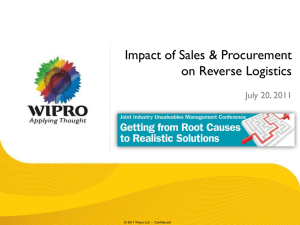 Impact of Sales & Procurement on Reverse Logistics