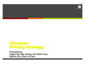 Nintendo Pricing strategy