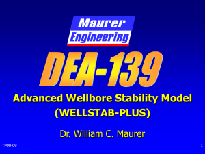 Wellbore Stability Design (continued)