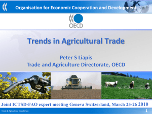 The OECD-FAO Agricultural Outlook Global Trends