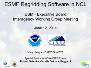 ESMF Regridding Software in NCL