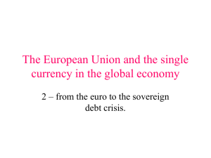 2) the Euro, Europe - Prof. Ruggero Ranieri