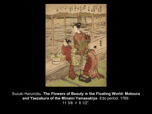 Suzuki Harunobu. The Flowers of Beauty in the Floating World