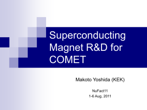 COMET Superconducting Magnet R&D
