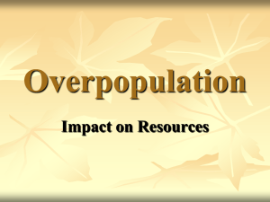 Effects of Overpopulation on Resources