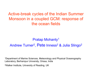 Active-break cycles of the Indian Summer Monsoon in a coupled GCM