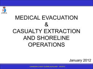 5.04 Medical Evacuation & 5.07 Casualty Extraction and Shoreline