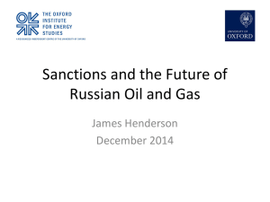 Sanctions and the Future of Russian Oil and Gas