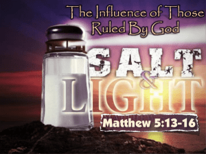 The Godly Are Salt & Light - Harrodsburg Church of Christ