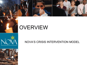 Overview NOVA`s Crisis Intervention Model
