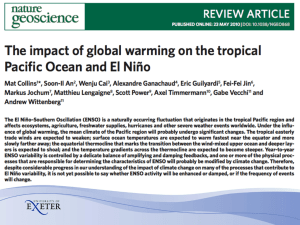 A review of ENSO and Climate Change