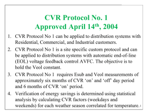 Proposed CVR protocol # 1