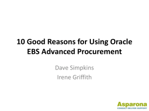 10 Good Reasons for Using Oracle EBS Advanced Procurement