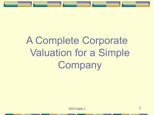 A Complete Corporate Valuation