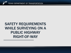Safety Requirements While Working on a Public Highway