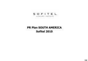 Actions with the press - Sofitel South America