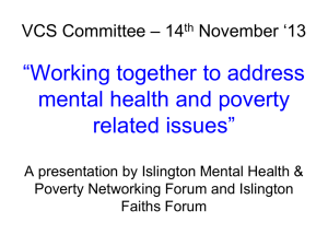 Islington Mental Health & Poverty Networking Forum
