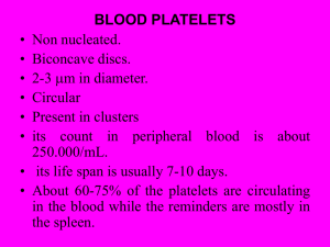 BLOOD PLATELETS