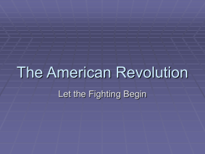 Timeline of American Revolution PPT
