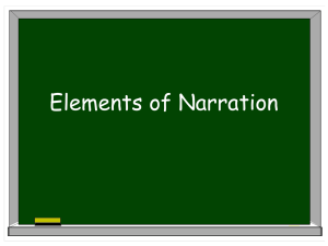 Elements of Narration PPT.