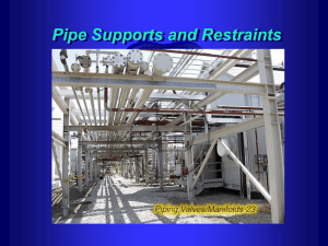 Piping and support arrangement