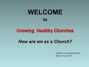 Growing healthy churches PowerPoint presentation