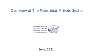 Overview of Palestinian Private Sector