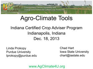 Agro-Climate Tools. - Iowa State University
