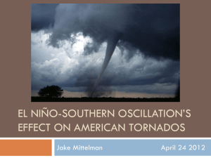 El Niño-Southern Oscillation`s Effect on American Tornados