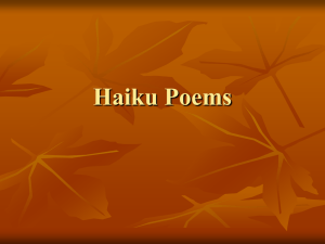 Haiku poems