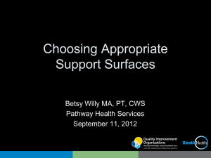 Making Sense of Support Surface Choices