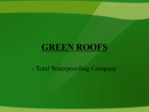 GREEN ROOFS - Total Waterproofing Co.