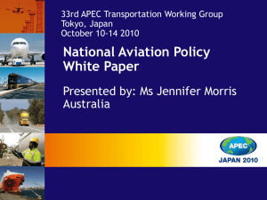 Australia`s National Aviation Policy White Paper - Asia
