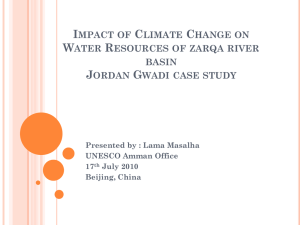 IMPACT OF CLIMATE CHANGE ON WATER - Asian G-WADI