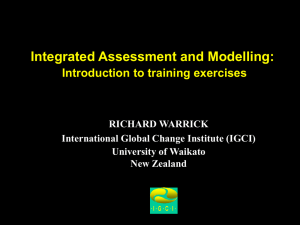 Overview of Integrated Assessment and Modelling
