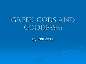 PowerPoint Presentation - Greek Gods and Goddesses