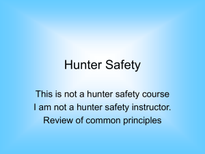 Hunter Safety - STEPS Network