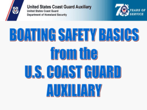 Boating Safety - U.S. Coast Guard Auxiliary
