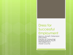 Dress for Successful Employment - 4