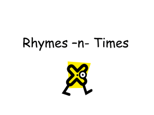 Rhymes –n- Times