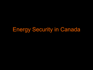 Energy Security in Canada