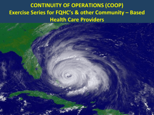 COOP Exercise-South Florida - Florida Association Of Community